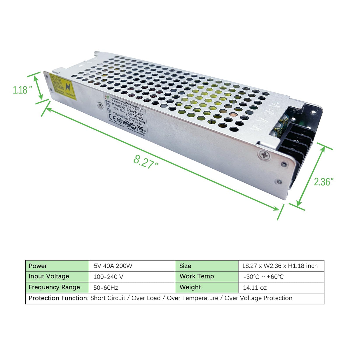 Ultra Thin 200W AC to DC Power Supply P474339