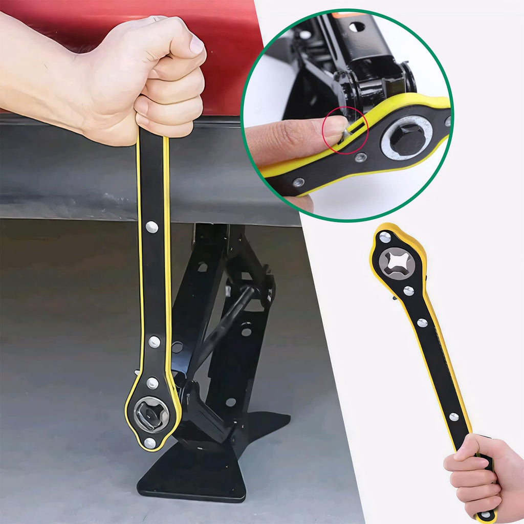 2 Ton Portable Scissor Jack Kit with Lug Wrench Q8487