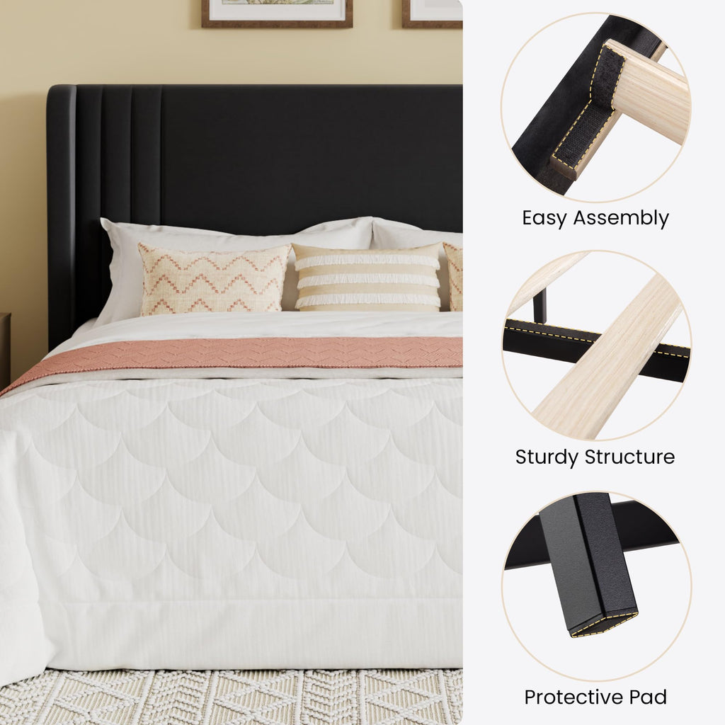 Queen Velvet Upholstered Bed Frame Q631