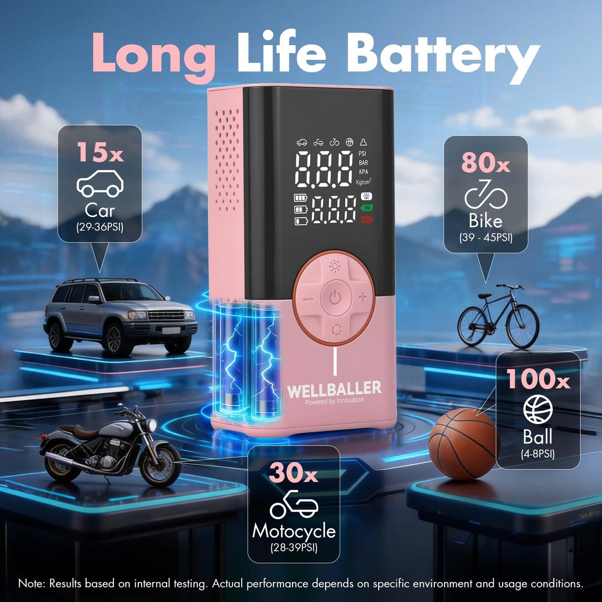 Portable Air Compressor with Digital Pressure Gauge V85357