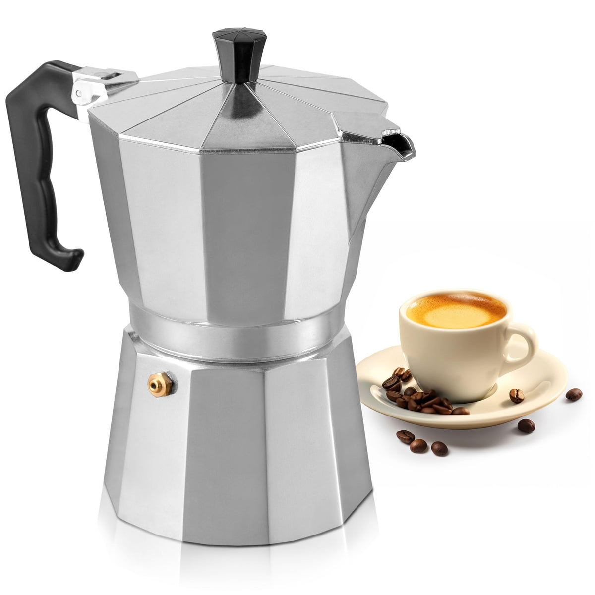 3 Cup Moka Pot Stovetop Espresso Maker R17245