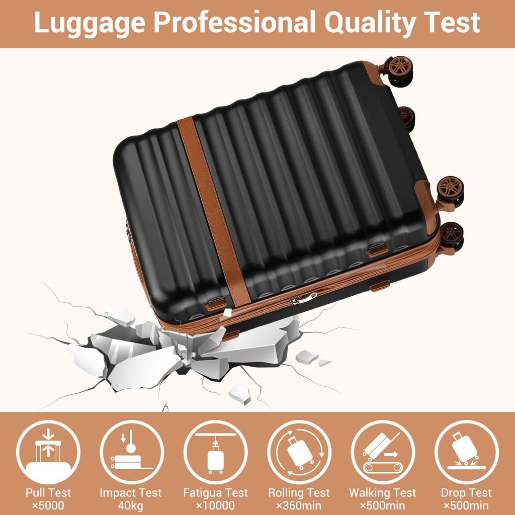 Black 20in Expandable Hardshell Carry-On P23212
