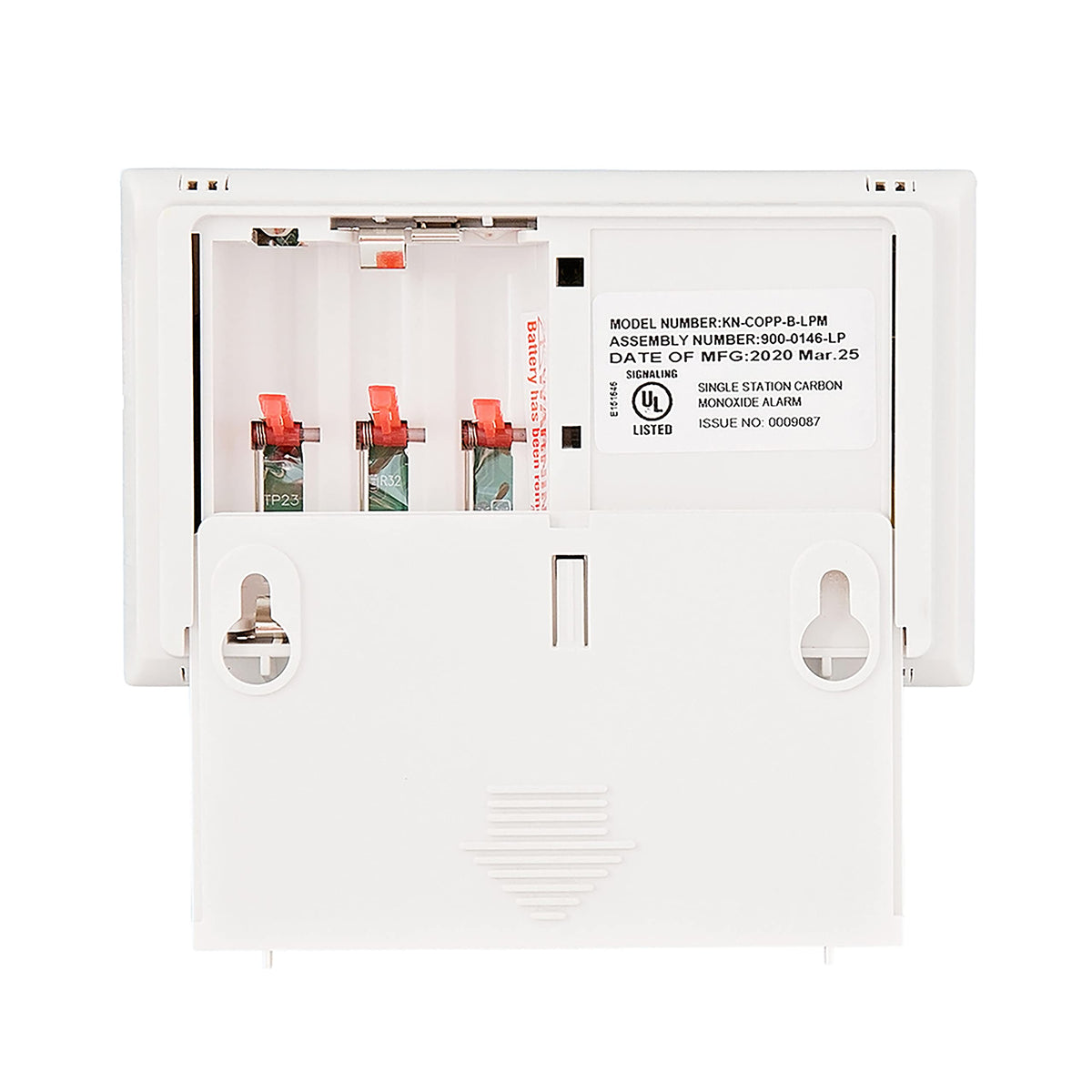 Carbon Monoxide Detector, AA Battery Powered CO Alarm H6643