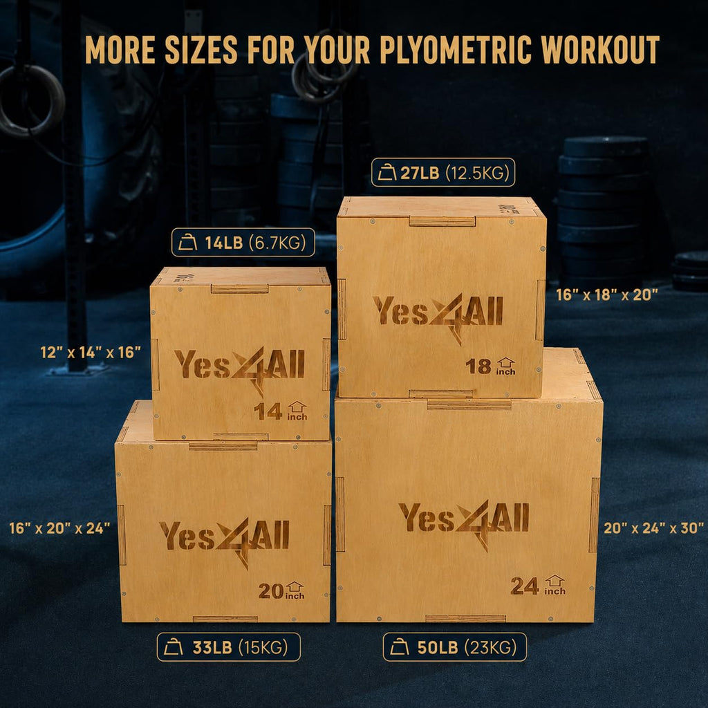 3-in-1 Wooden Plyo Box J1648