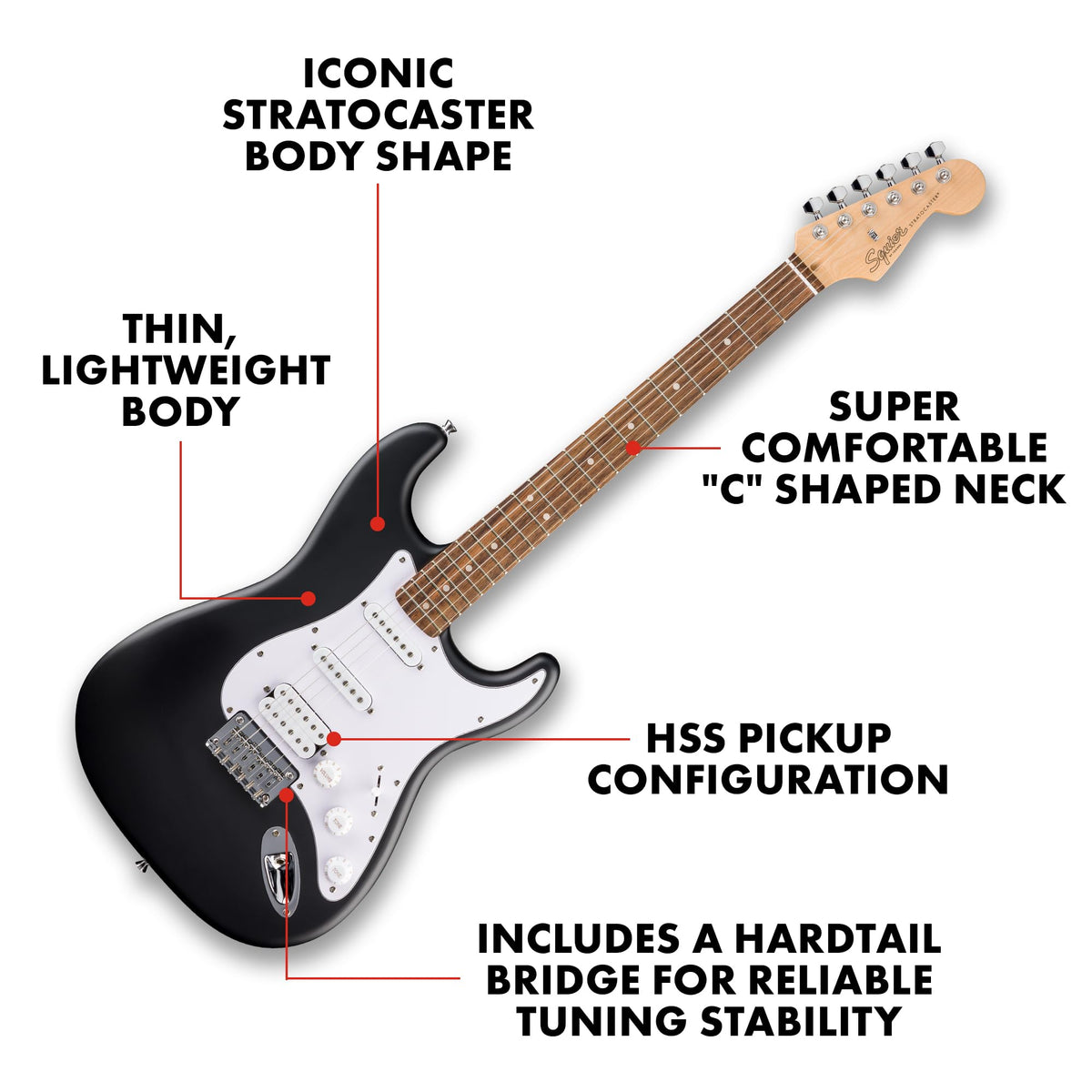 Black HSS Electric Guitar M884256