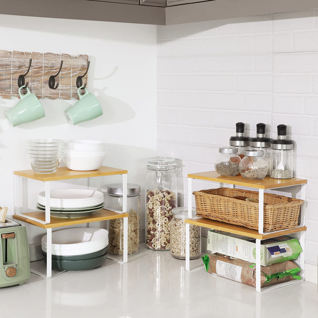 Set of 4 Kitchen Storage Shelf P197093