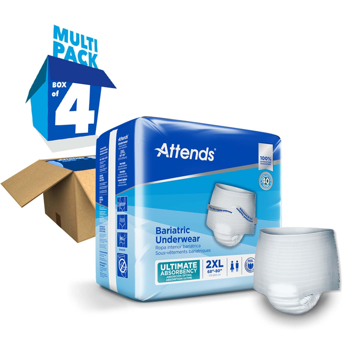 2X-Large Adult Incontinence Underwear, 12 ct E20888