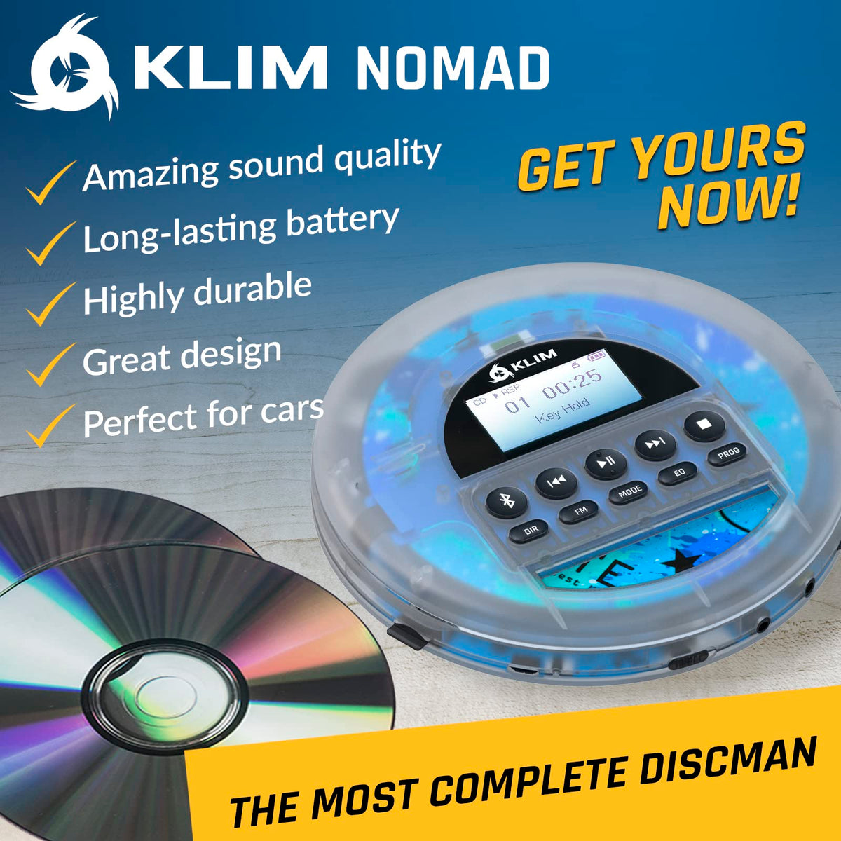 Portable CD Player with Headphones U9593