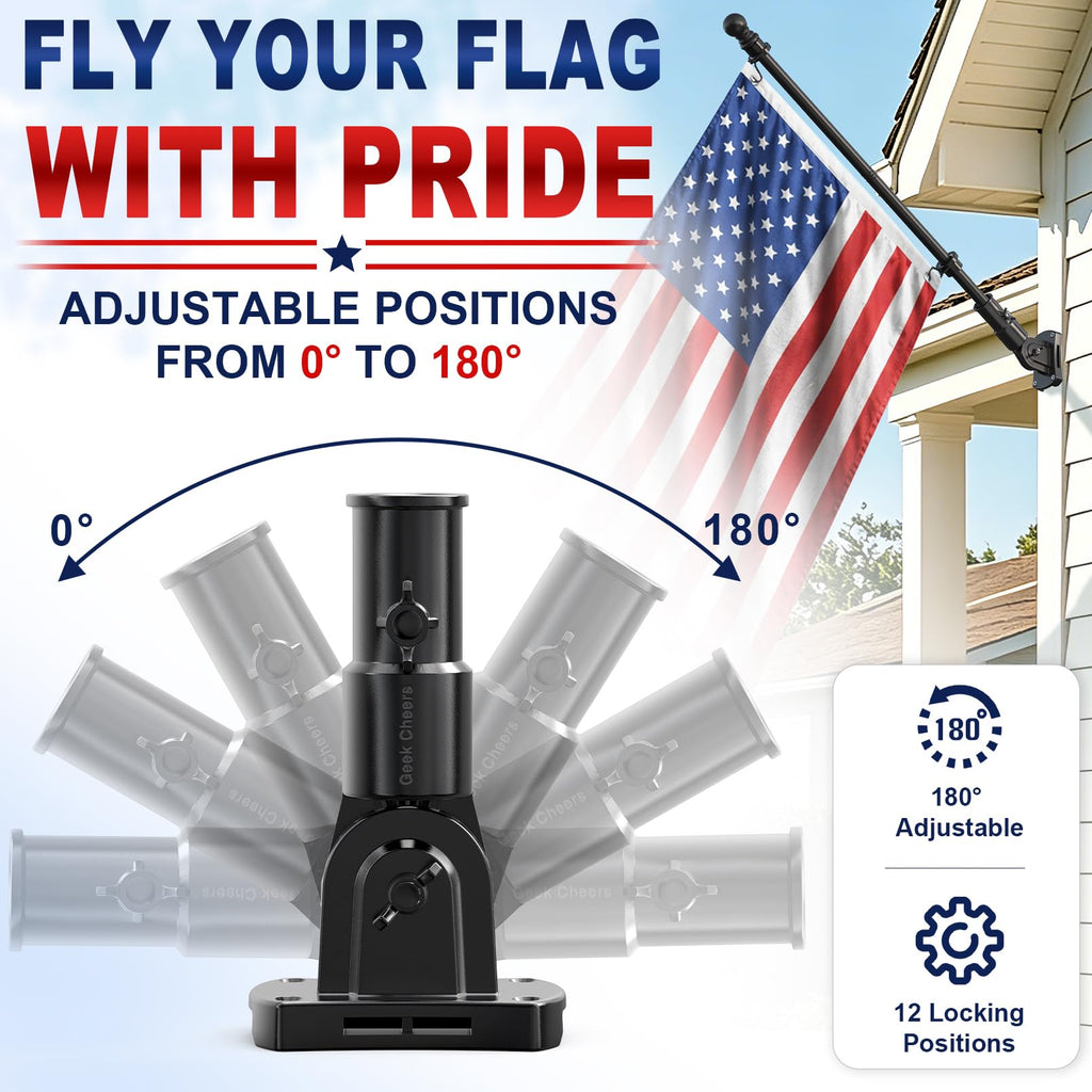 Heavy Duty Stainless Steel Flag Pole Holder W28416