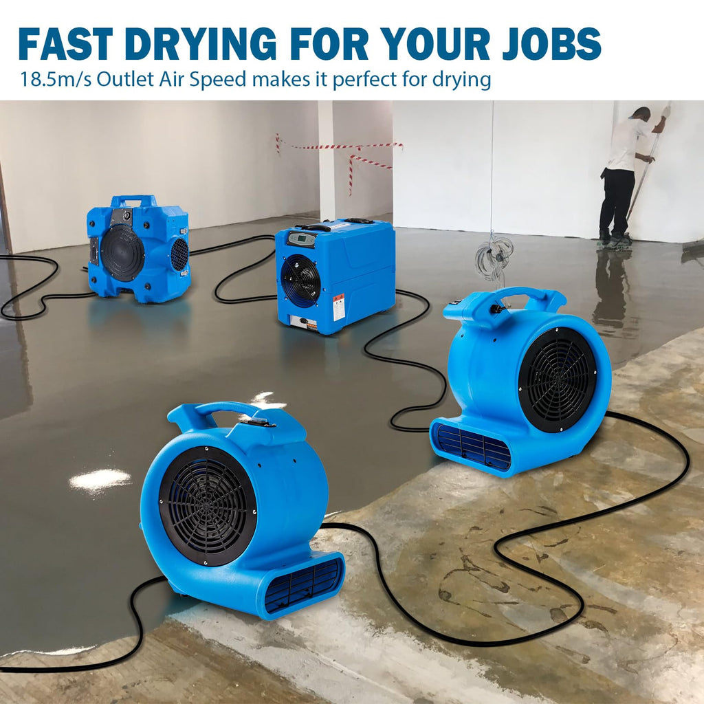 2200 CFM 1/2 HP Commercial Air Mover Floor Drying Fan G3397