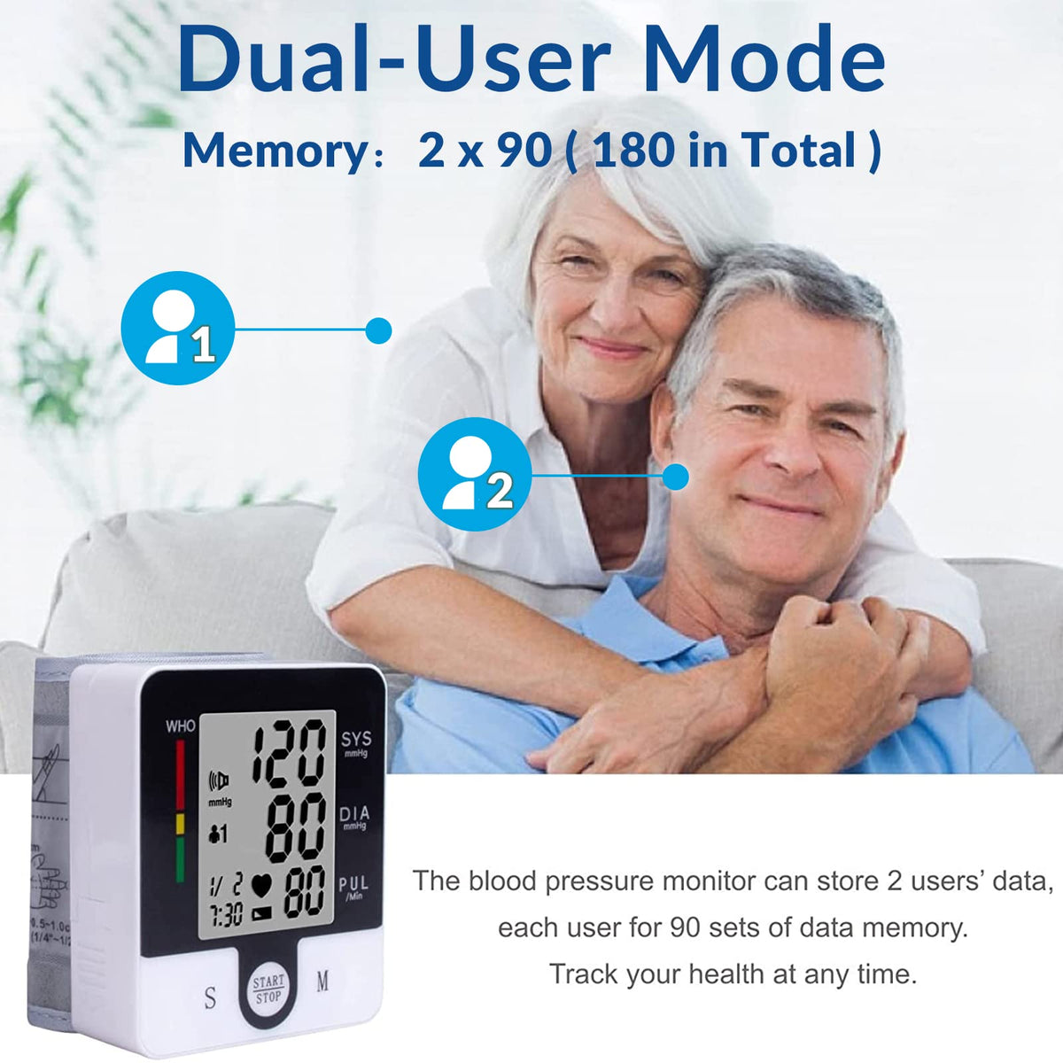 Automatic Talking Wrist Blood Pressure Monitor W859