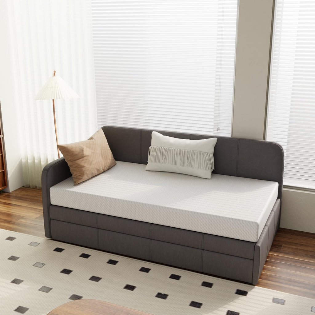 5 Inch Medium Firm Cooling Gel Memory Foam Twin Mattress T4833
