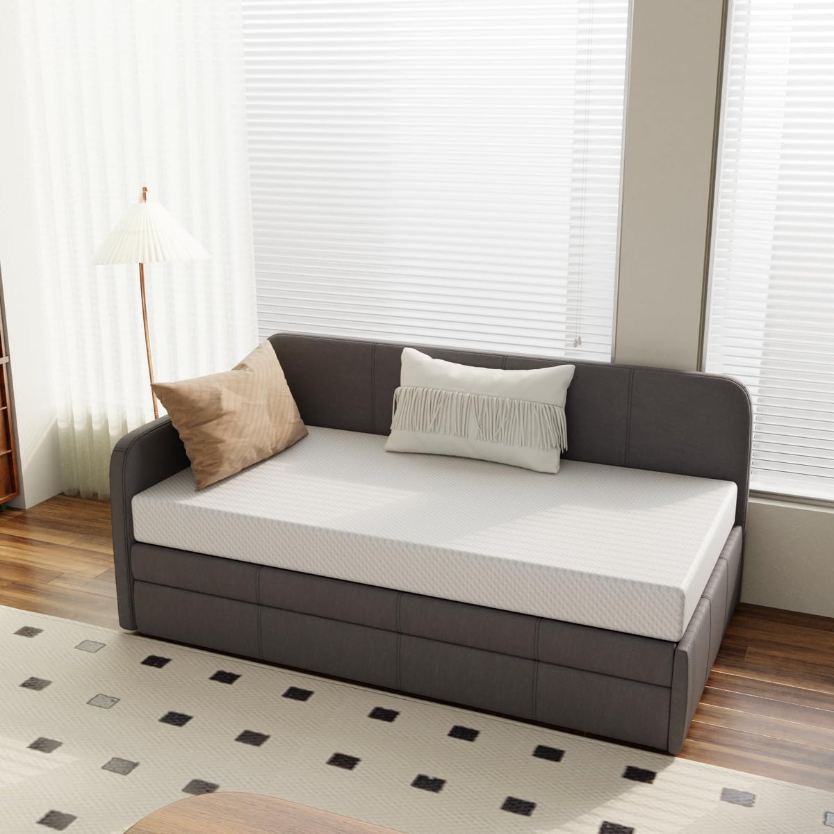 5 Inch Medium Firm Cooling Gel Memory Foam Twin Mattress T4833