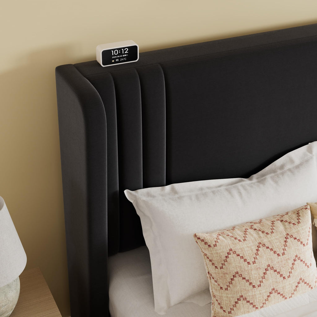 Queen Velvet Upholstered Bed Frame Q631