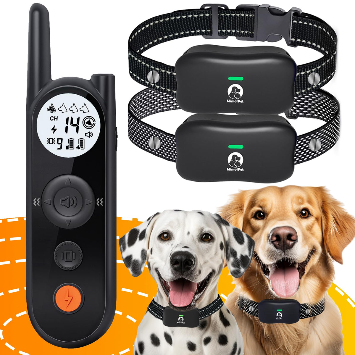 Wireless Dog Fence for 2 Dogs with Training Collar U1450