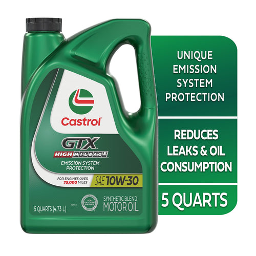 10W-30 Synthetic Blend Motor Oil, 5 Quarts X602095