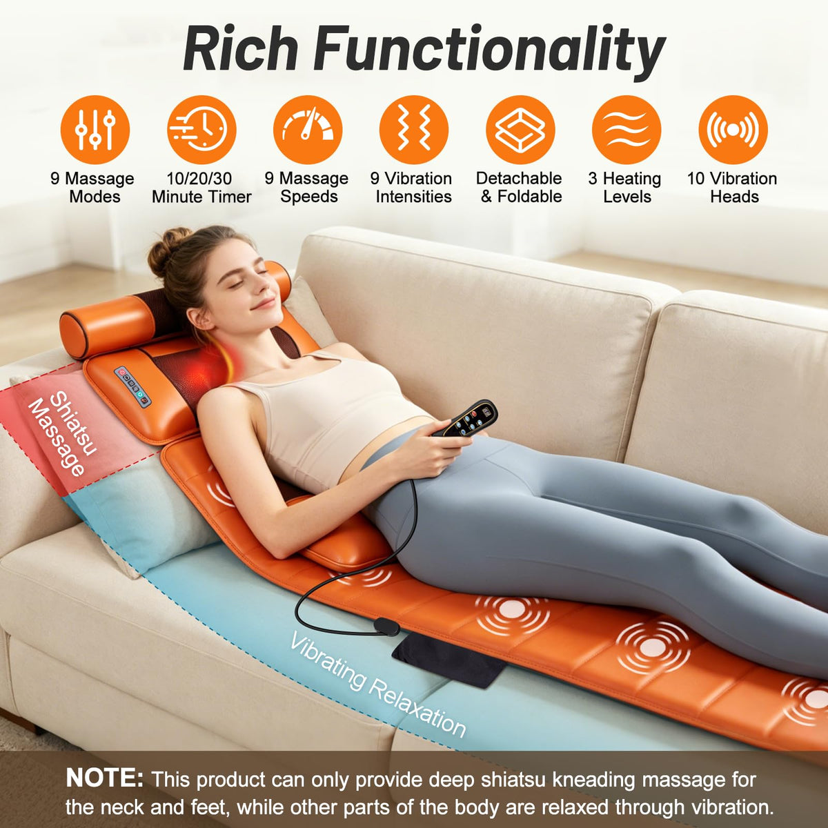 Full Body Massage Mat with Foot Massager B82552