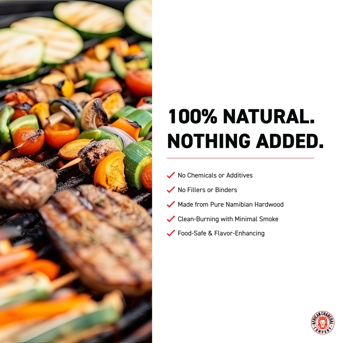17.8 lb Natural Hardwood Lump Charcoal F59398