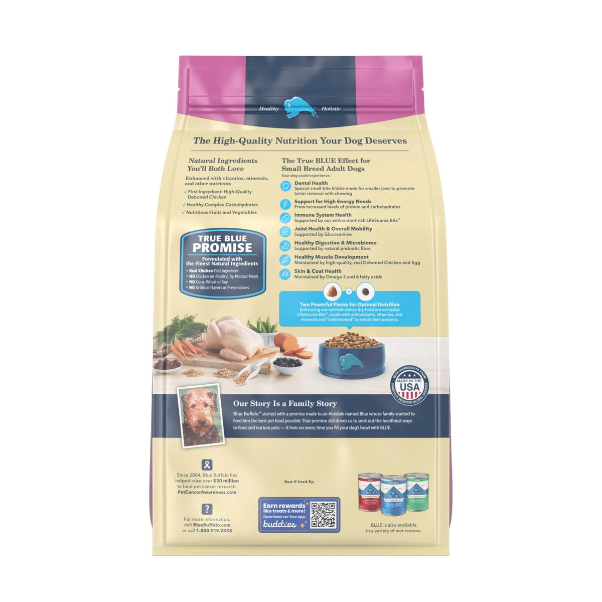Chicken Small Breed Dry Dog Food, 5 lb K6343