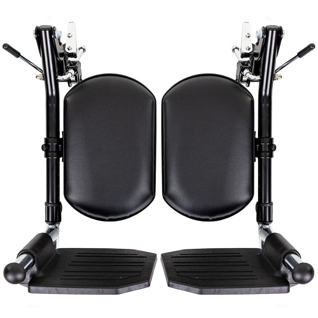 Elevating Wheelchair Footrests with Padded Calf Pads (2 Pack) G52720