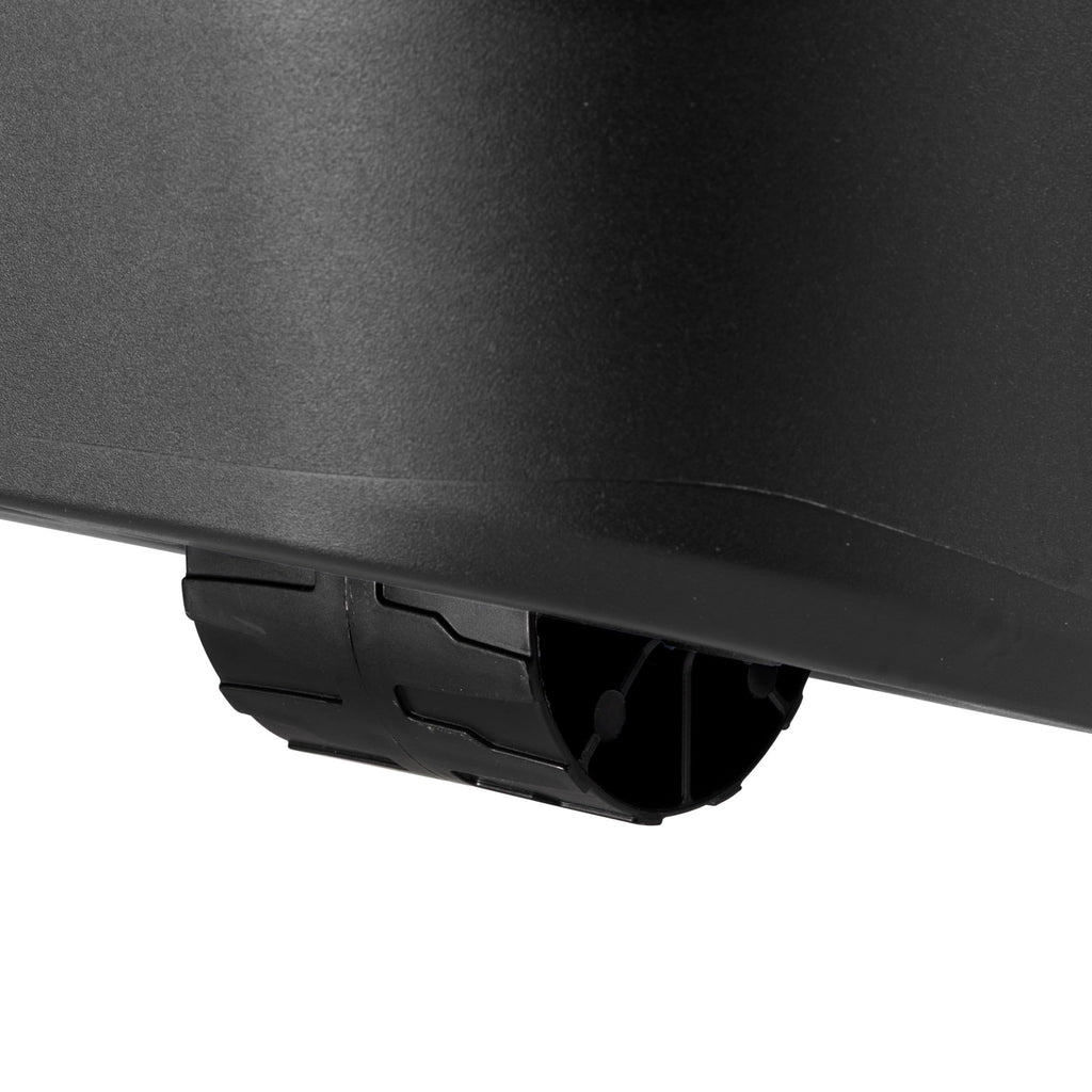 22 Gallon Black Wheeled Plastic Storage Trunk C679784