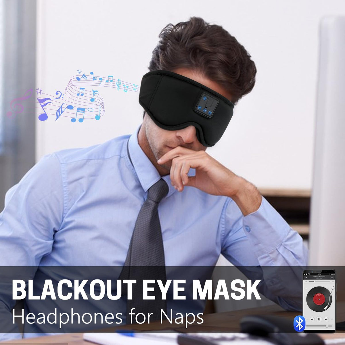 Sleep Mask with Bluetooth Headphones L23064