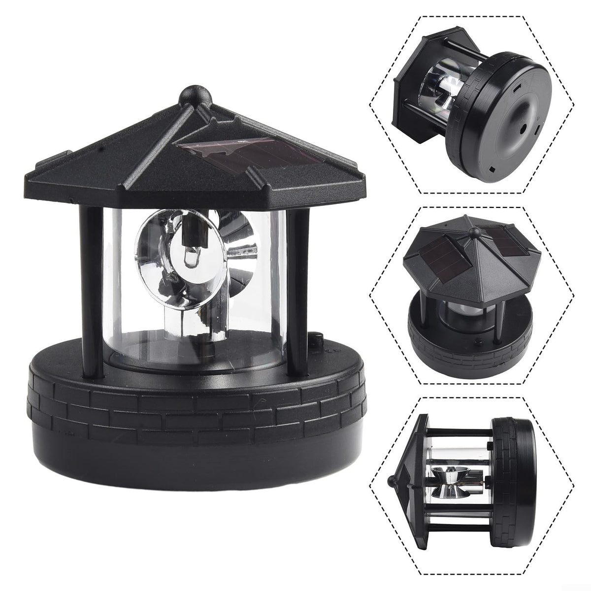 Solar Powered Lighthouse Garden Light I2765