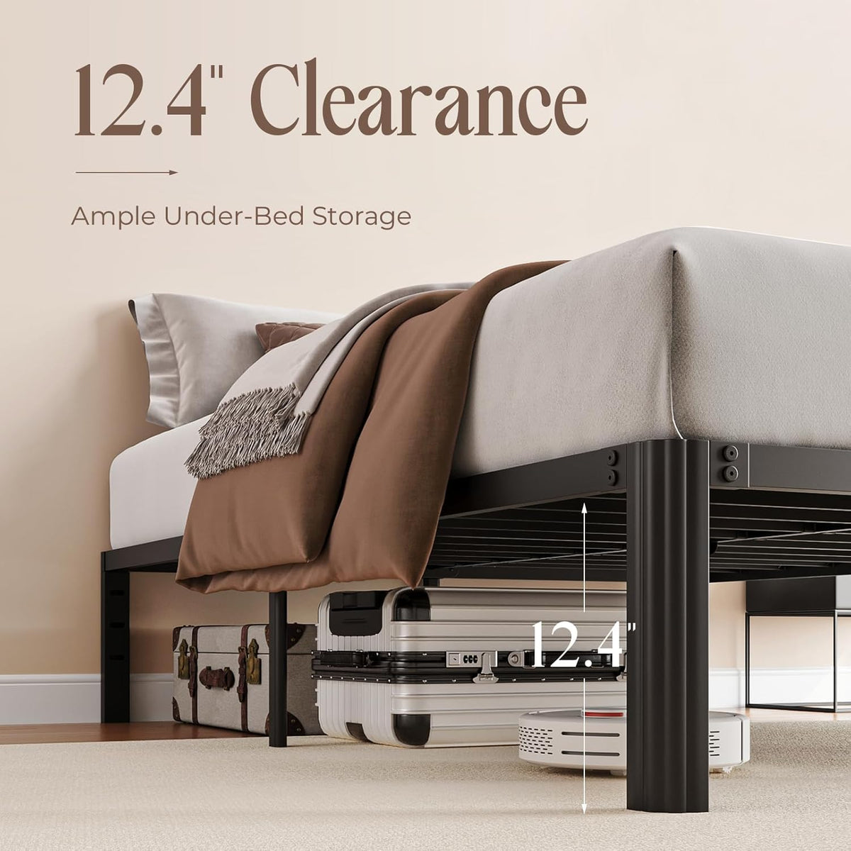 14 Inch Heavy Duty Metal Bed Frame N164448