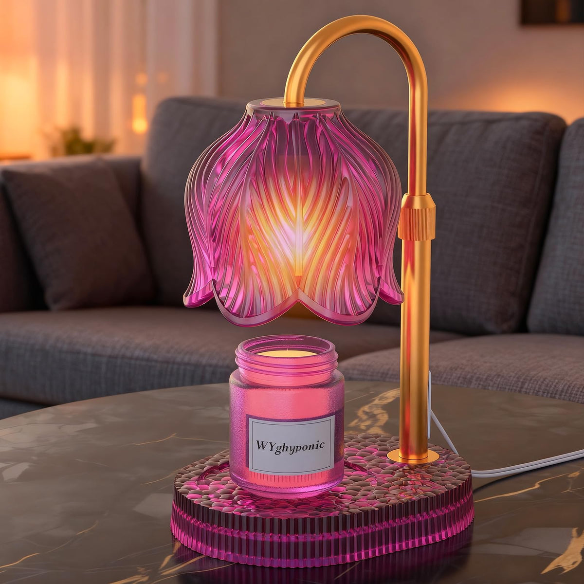 Flower Candle Warmer Lamp with Timer E137