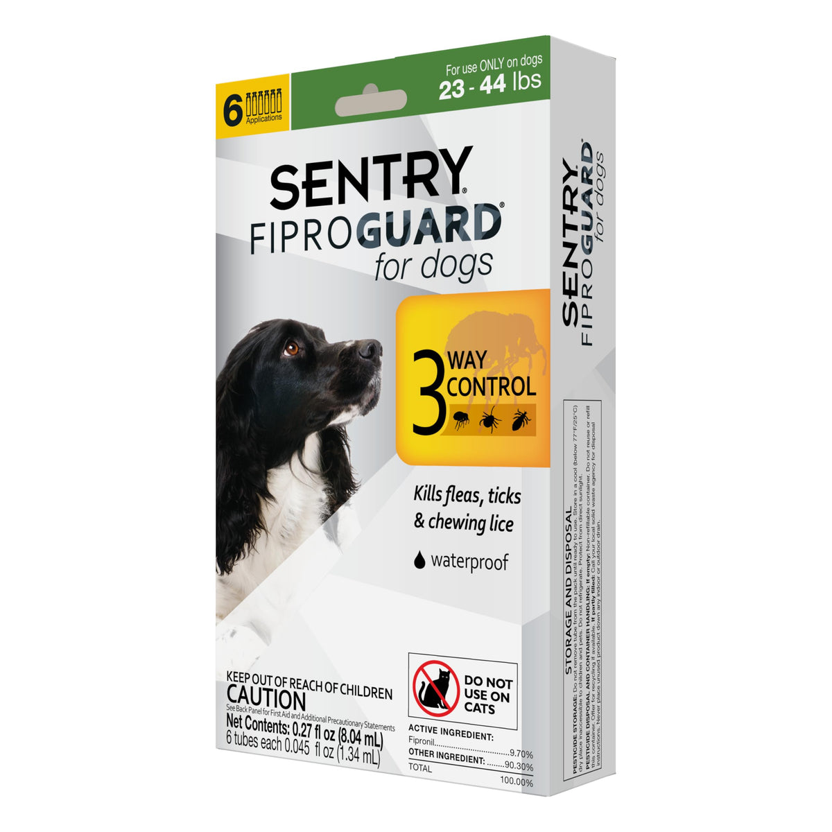 Flea and Tick Prevention for Dogs 23-44 Pounds 6 Month Supply I3739