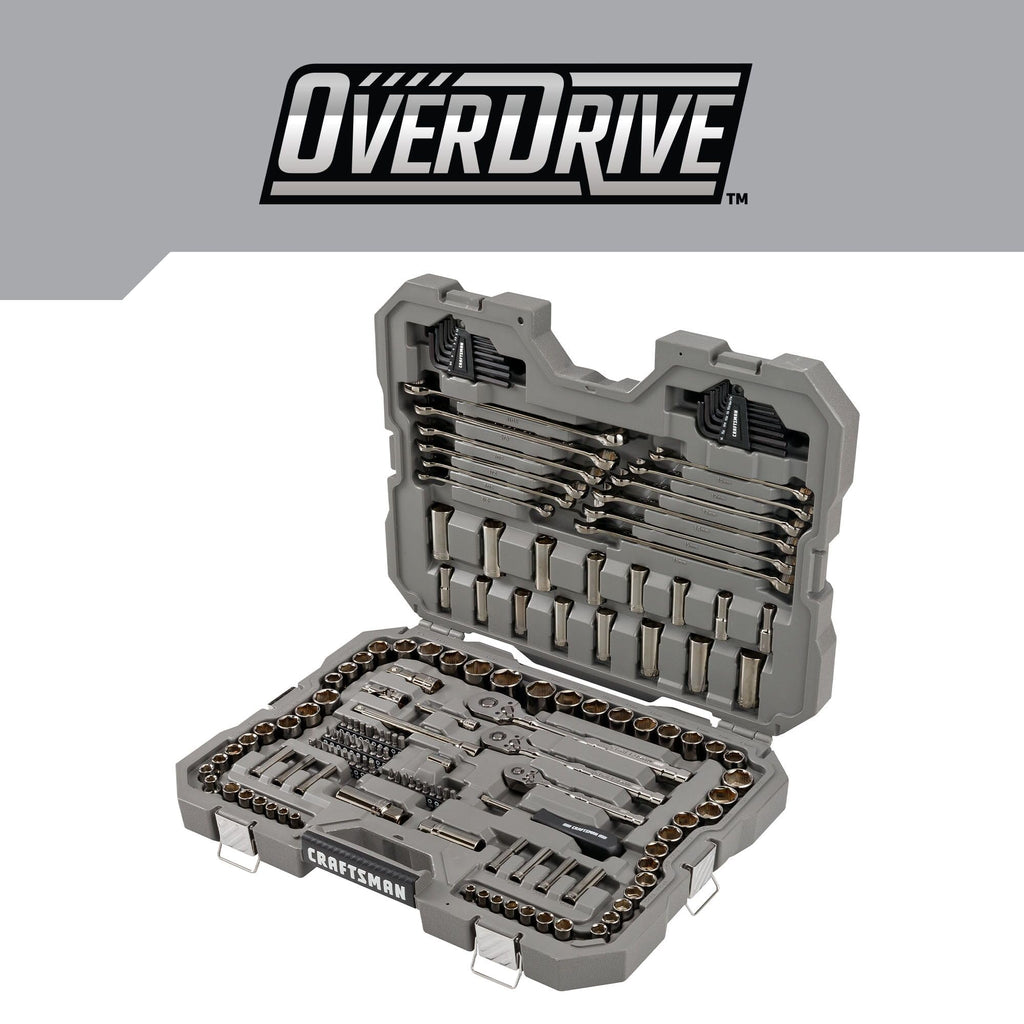 154-Piece Gunmetal Chrome Mechanics Tool Set with Hard Case S20355