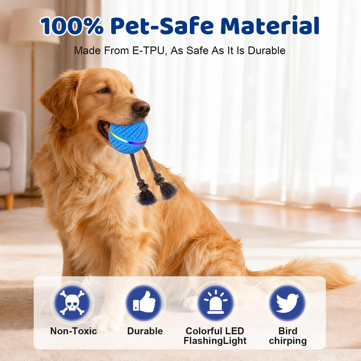 Interactive Dog Toys Ball for Aggressive Chewers L678
