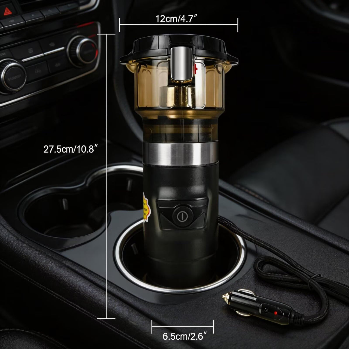 12V Portable Single Serve Car Coffee Maker with Reusable Filter A407131