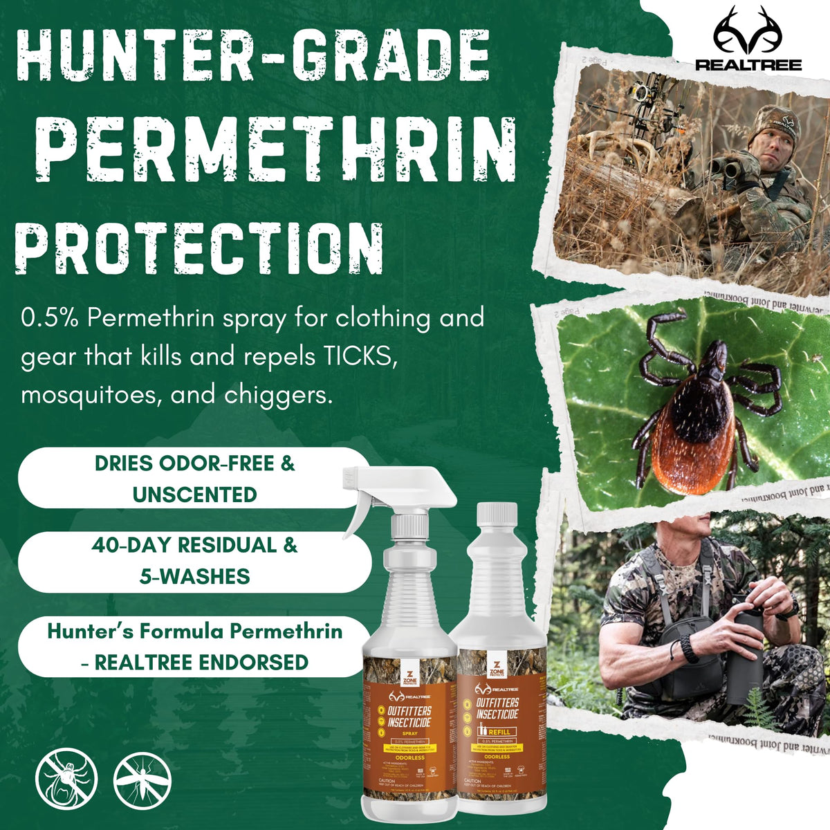 Permethrin Insecticide Spray and Refill Bundle 32oz I395800