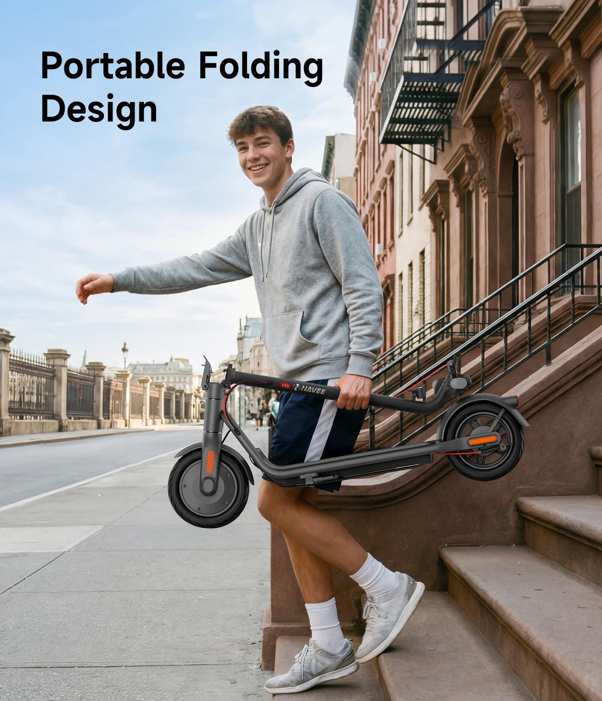 Electric Scooter with Dual Brake Suspension I510611