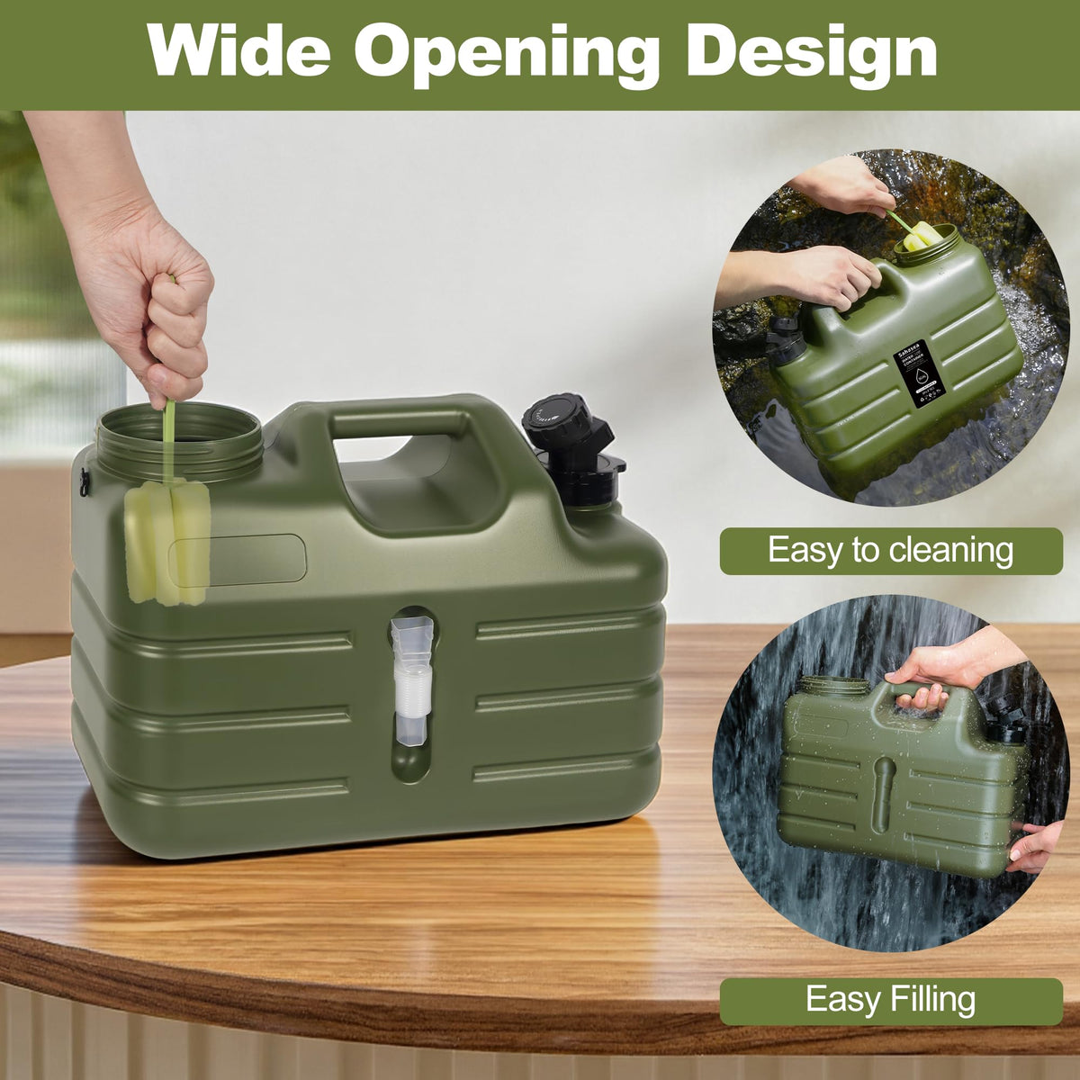 3 Gallon BPA Free Portable Water Jug with Spigot R6635
