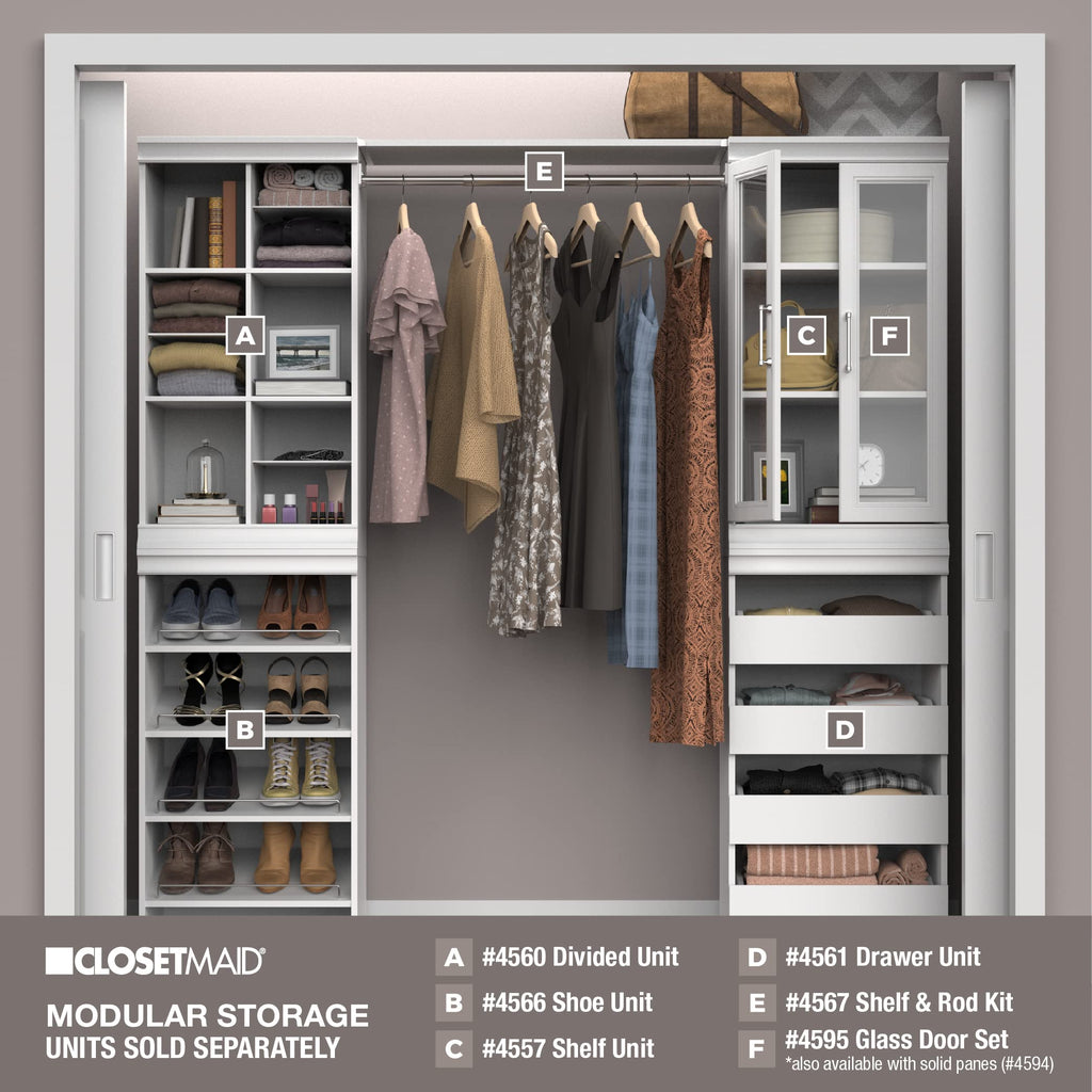 White 4 Drawer Wood Modular Storage Unit F3211