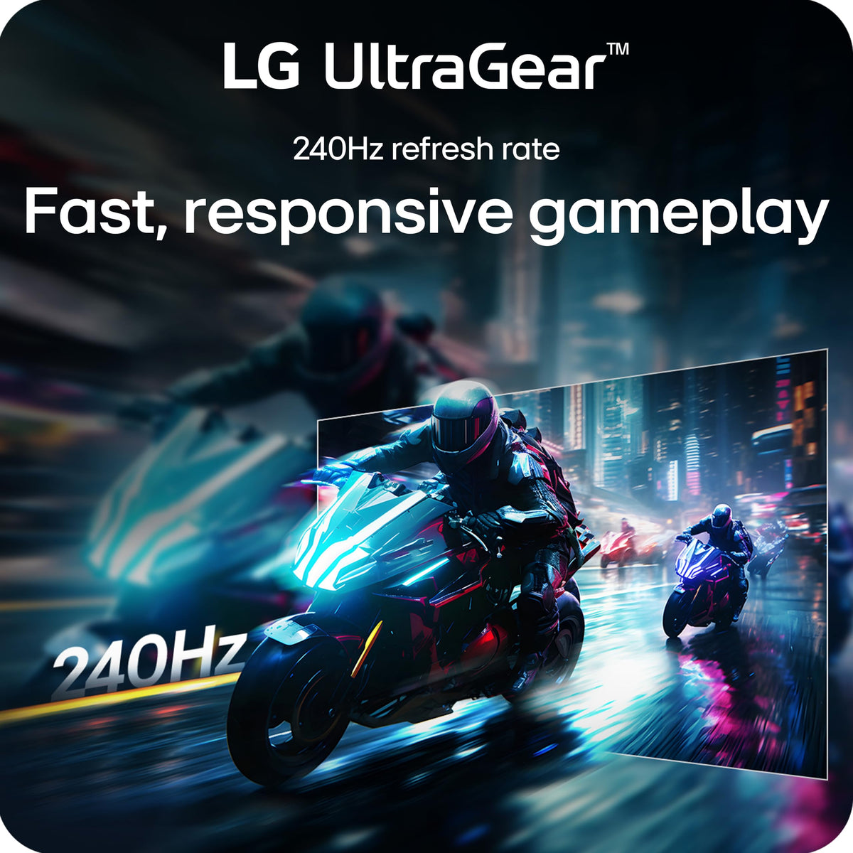 34-Inch Curved Gaming Monitor, 240Hz, 1ms, WQHD, Black U1307