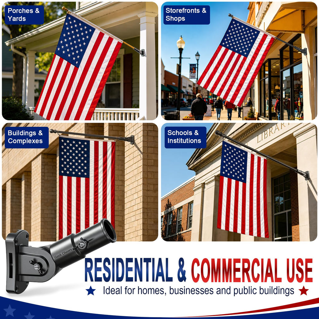 Heavy Duty Stainless Steel Flag Pole Holder W28416