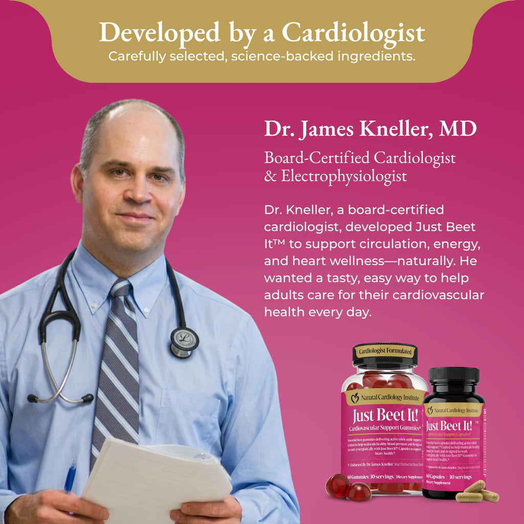Beet Gummies & Heart Health Capsules Bundle, 60 Count Each V74041