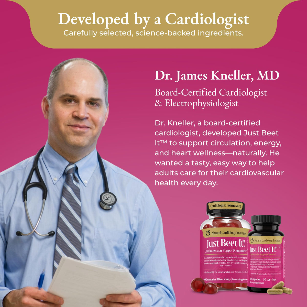 Beet Gummies & Heart Health Capsules Bundle, 60 Count Each V74041
