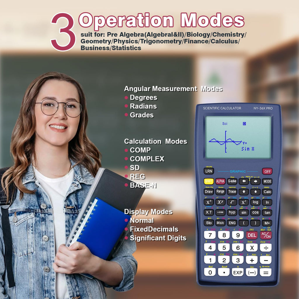 Scientific Calculator 360 Functions Multi-Line 13 Digit M984348