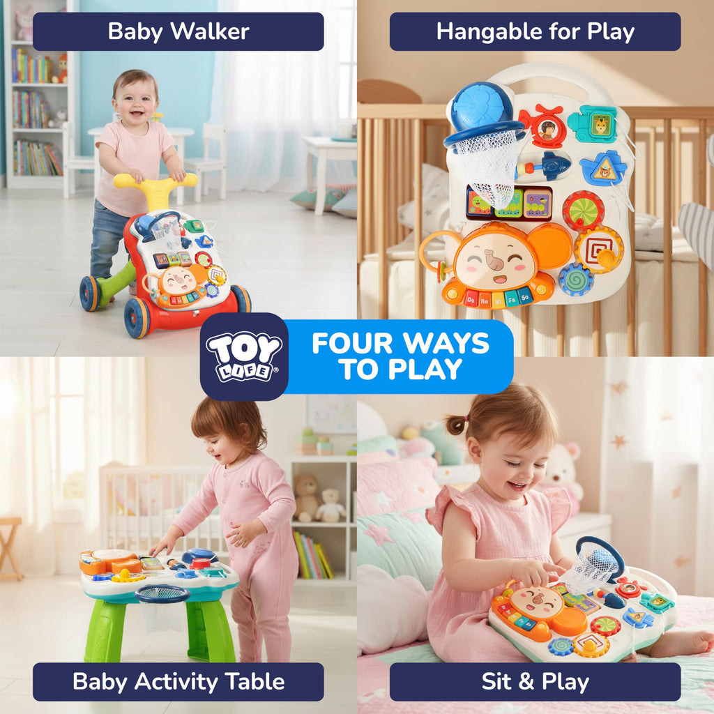 3-in-1 Baby Push Walker & Activity Center A7936