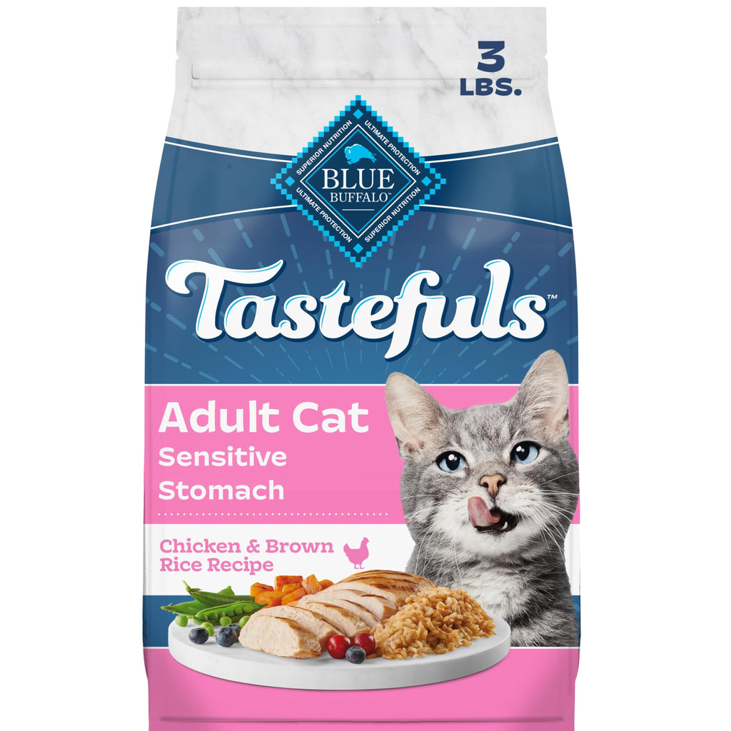 Chicken Sensitive Stomach Dry Cat Food, 3 lb A39346