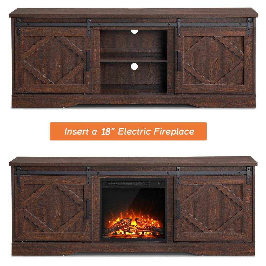 Farmhouse TV Stand for 60-75 inch TV E183
