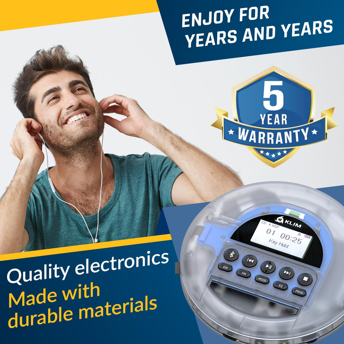Portable CD Player with Headphones U9593