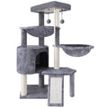 Grey Three Layer Cat Tree with Condo and Hammocks F946
