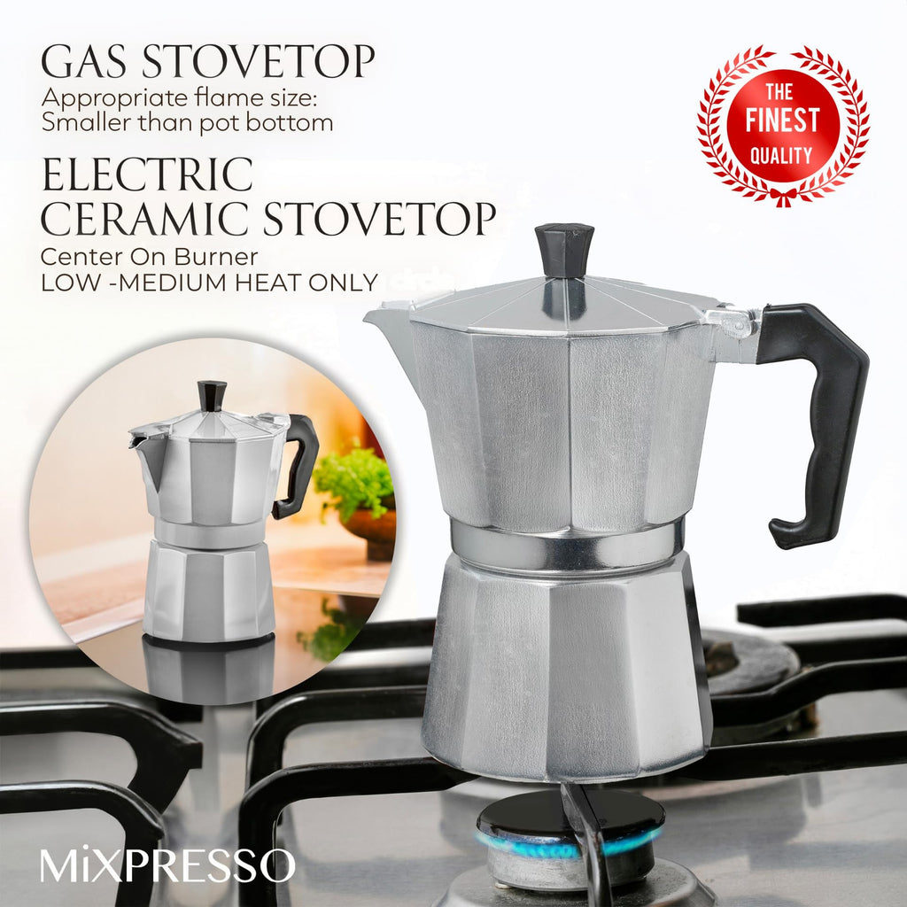 3 Cup Moka Pot Stovetop Espresso Maker R17245