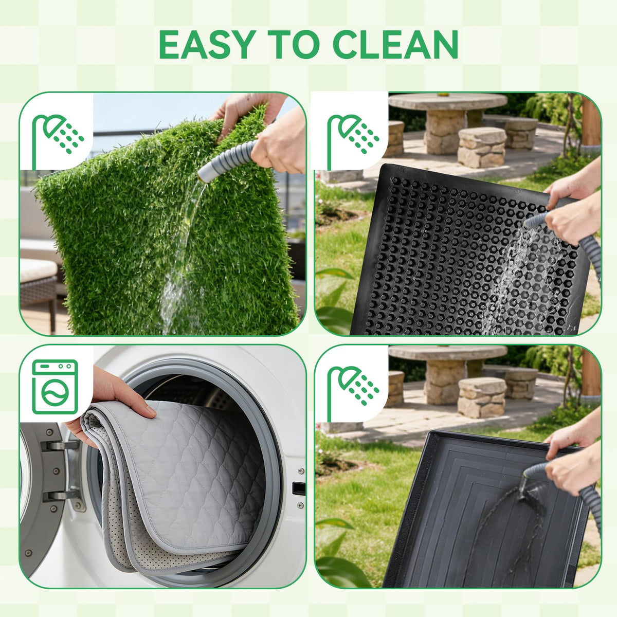 20x30 Inch Artificial Grass Dog Potty Pad with Tray X398061