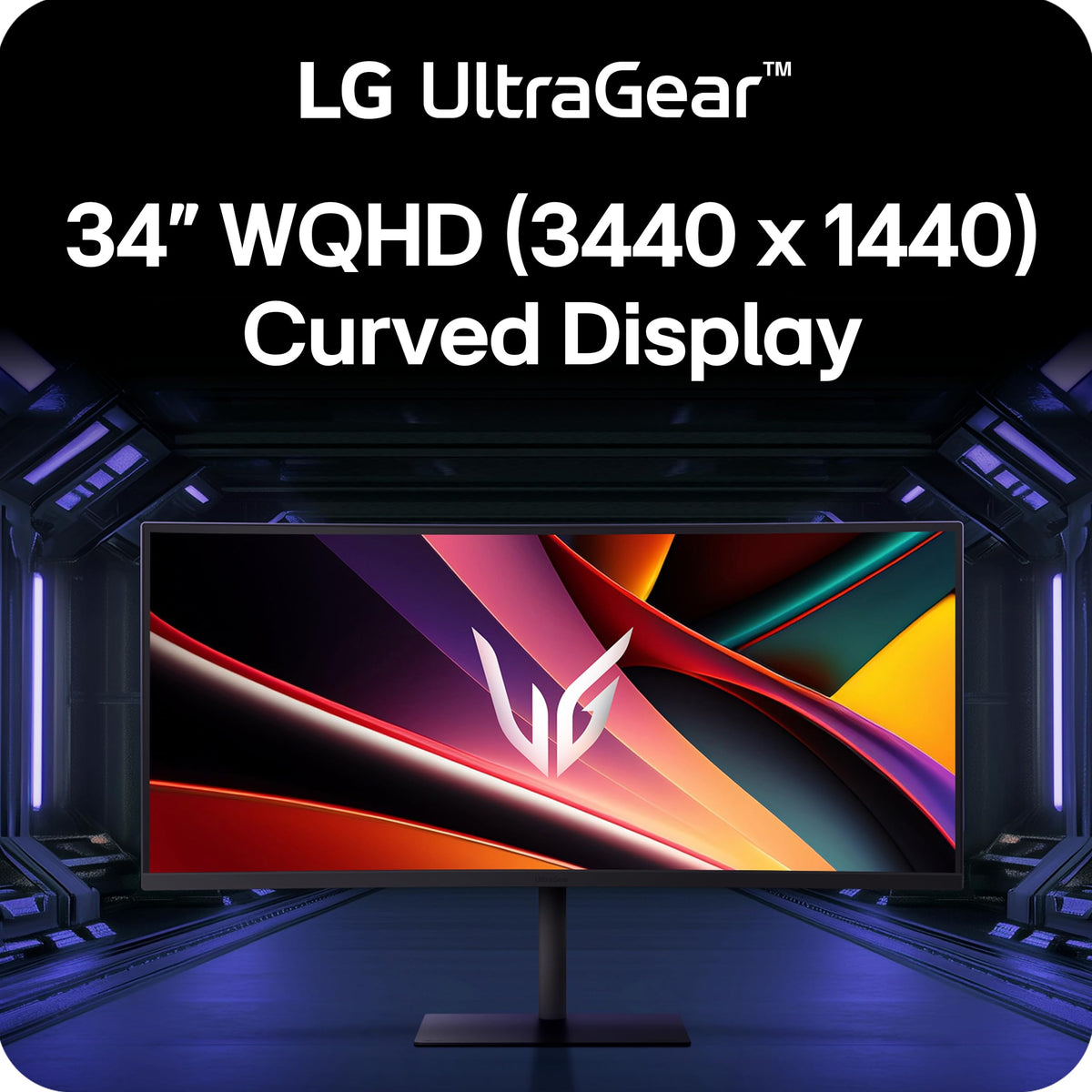 34-Inch Curved Gaming Monitor, 240Hz, 1ms, WQHD, Black U1307